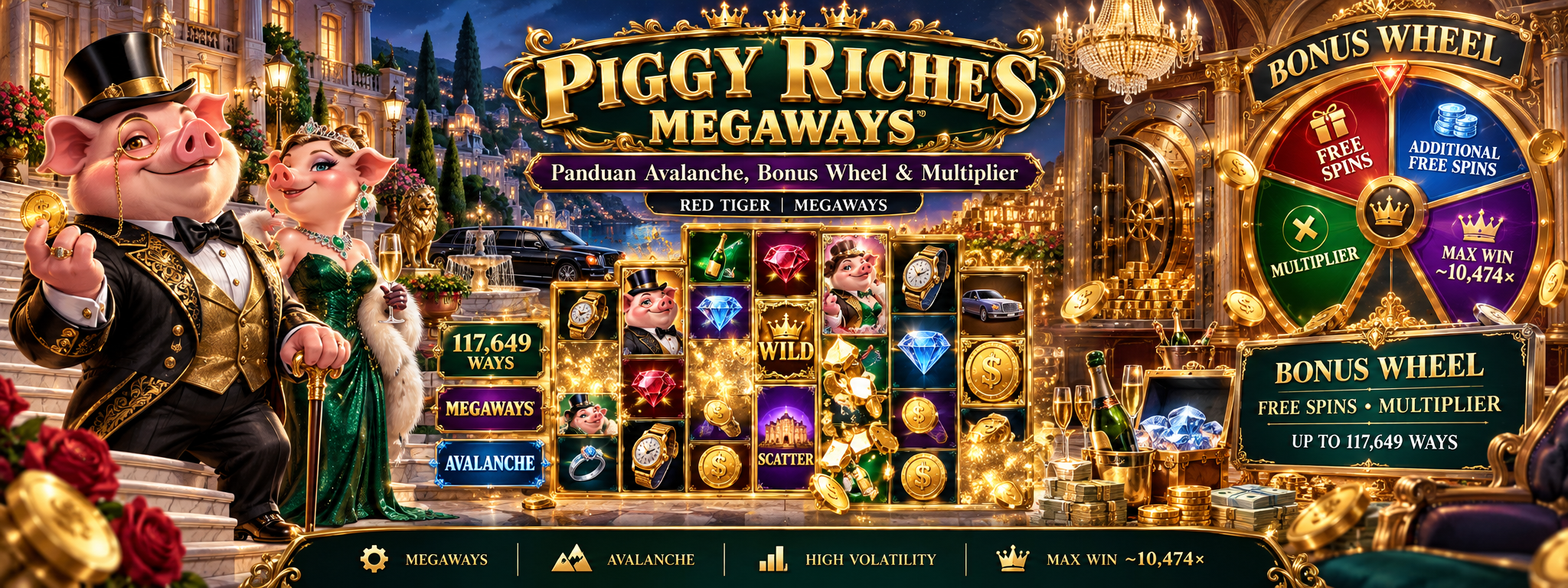 Piggy Riches Megaways Red